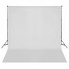 vidaXL fotóstúdió-felszerelés lámpákkal, háttérrel és reflektorral