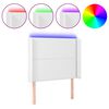 vidaXL feh&eacute;r műbőr LED-es fejt&aacute;mla 103x16x118/128 cm