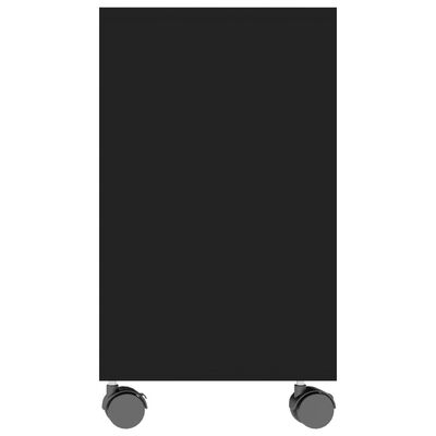 vidaXL fekete szerelt fa kisasztal 70 x 35 x 55 cm