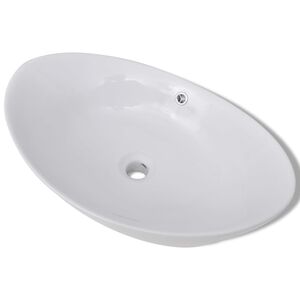 vidaXL Luxus Ker&aacute;mia Mosd&oacute; Ov&aacute;lis T&uacute;lfoly&oacute; 59 x 38,5 cm