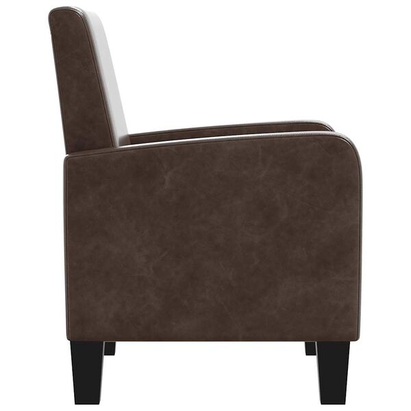 vidaXL barna műbőr fotel