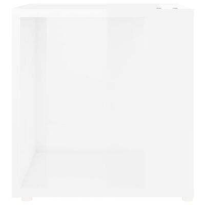 vidaXL magasfényű fehér forgácslap kisasztal 33 x 33 x 34,5 cm