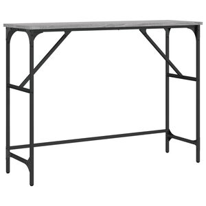 vidaXL sz&uuml;rke sonoma sz&iacute;nű szerelt fa t&aacute;lal&oacute;asztal 100x32x75 cm