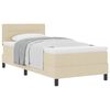 vidaXL Boxrug&oacute;s &aacute;gy fejt&aacute;ml&aacute;val Kr&eacute;m 80 x 200 cm sz&ouml;vet