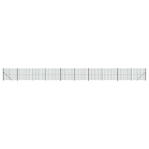 vidaXL z&ouml;ld dr&oacute;th&aacute;l&oacute;s ker&iacute;t&eacute;s illesztőperemmel 2x25 m