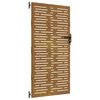 vidaXL fűmint&aacute;s corten ac&eacute;l kerti kapu 85 x 175 cm