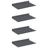 vidaXL Lebegő polc 4 pcs Antracit 30 x 18 x 2,5 cm Ac&eacute;l