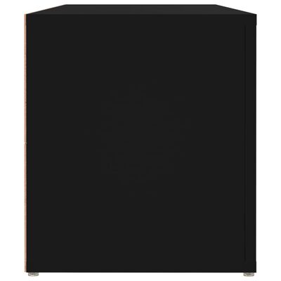 vidaXL fekete szerelt fa TV-szekrény 100x31,5x35 cm