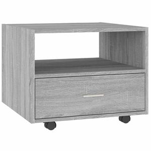 vidaXL sz&uuml;rke sonoma sz&iacute;nű szerelt fa doh&aacute;nyz&oacute;asztal 55 x 55 x 40 cm