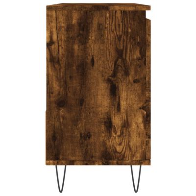 vidaXL füstös tölgyszínű szerelt fa fürdőszobaszekrény 65 x 33 x 60 cm