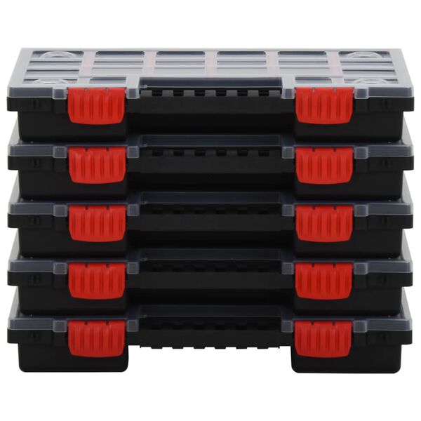 vidaXL 10 db polipropil&eacute;n szort&iacute;roz&oacute;doboz 34,5 x 25 x 5 cm