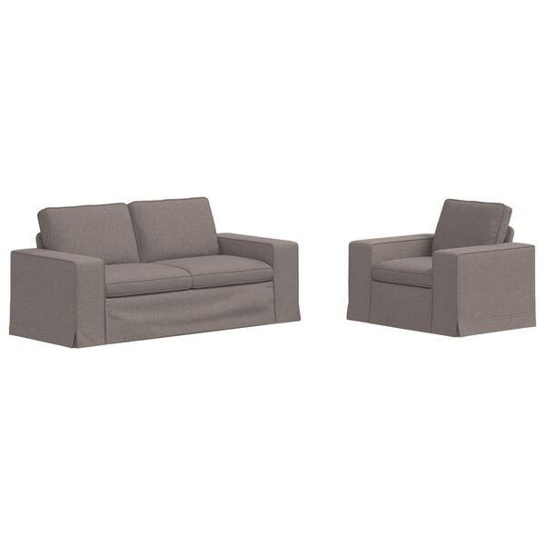 vidaXL Kanap&eacute; 2 pcs T&oacute;psz&iacute;nű 182 x 80 x 82 cm sz&ouml;vet