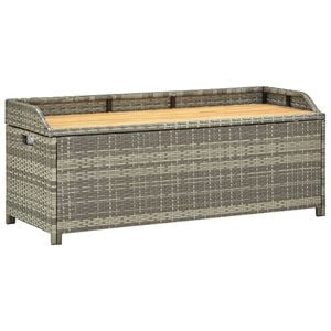 vidaXL sz&uuml;rke polyrattan kerti t&aacute;rol&oacute;pad 120 cm