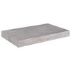 vidaXL 4 db betonszürke MDF lebegő fali polc 40 x 23 x 3,8 cm