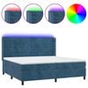 vidaXL s&ouml;t&eacute;tk&eacute;k b&aacute;rsony rug&oacute;s &eacute;s LED-es &aacute;gy matraccal 200x200 cm