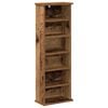 vidaXL CD szekr&eacute;ny Antik Fa 60 x 17 x 92 cm Szerelt Fa
