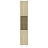 vidaXL sonoma tölgy színű szerelt fa fürdőszobaszekrény 30x30x179 cm