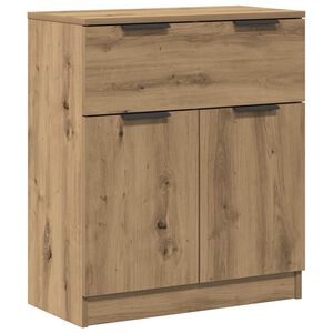 vidaXL k&eacute;zműves t&ouml;lgy sz&iacute;nű szerelt fa t&aacute;lal&oacute;szekr&eacute;ny 60 x 30 x 70 cm