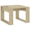 vidaXL sonoma t&ouml;lgy sz&iacute;nű szerelt fa kisasztal 50 x 50 x 35 cm