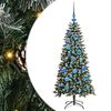 vidaXL Mű kar&aacute;csonyfa Z&ouml;ld 120 cm PVC &eacute;s műanyag &eacute;s ac&eacute;l