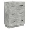 vidaXL Fi&oacute;kos szekr&eacute;ny Betonsz&uuml;rke 66 x 34,5 x 87 cm Szerelt Fa