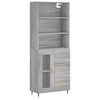 vidaXL sz&uuml;rke sonoma szerelt fa magasszekr&eacute;ny 69,5 x 34 x 180 cm