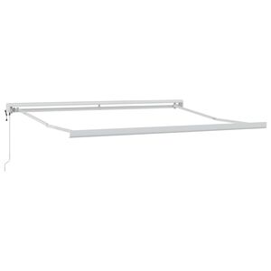 vidaXL Napernyő keret Feh&eacute;r 300 x 250 cm Alum&iacute;nium