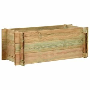 vidaXL impregn&aacute;lt fenyőfa emelt kerti z&ouml;lds&eacute;g&aacute;gy&aacute;s 80 cm