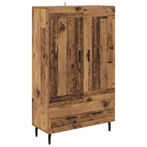 vidaXL Magasfi&uacute; fi&oacute;kkal &Ouml;reg fa 69,5 x 31 x 115 cm Faanyag