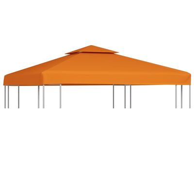 vidaXL narancssárga csere pavilon ponyvatető 310 g/m² 3 x 3 m