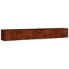 vidaXL corten ac&eacute;l kerti magas&aacute;gy&aacute;s 280x40x40 cm
