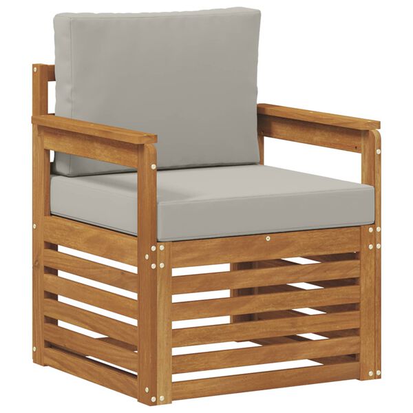 vidaXL K&uuml;lt&eacute;ri kanap&eacute; szett p&aacute;rn&aacute;val Term&eacute;szetes 71 x 63 x 73 cm