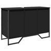 vidaXL fekete szerelt fa f&uuml;rdőszobai mosd&oacute;szekr&eacute;ny 91 x 35 x 60 cm