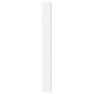 vidaXL fehér falra szerelhető tükrös ékszerszekrény 37,5x10x90 cm