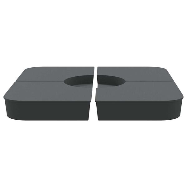 vidaXL 4 db napernyő alapkészlet keresztállvány napernyőhöz 100 kg PP