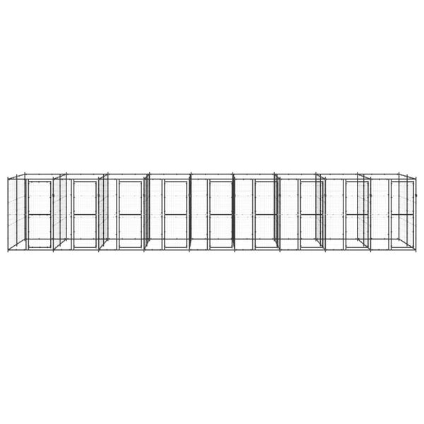 vidaXL k&uuml;lt&eacute;ri ac&eacute;l kutyakennel 21,78 m&sup2;