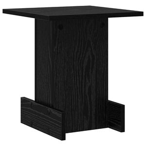 vidaXL V&eacute;gasztal Fekete t&ouml;lgy 35,5 x 35 x 40 cm Szerelt Fa