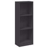 vidaXL 3 szintes sz&uuml;rke szerelt fa k&ouml;nyvszekr&eacute;ny 40 x 24 x 109 cm