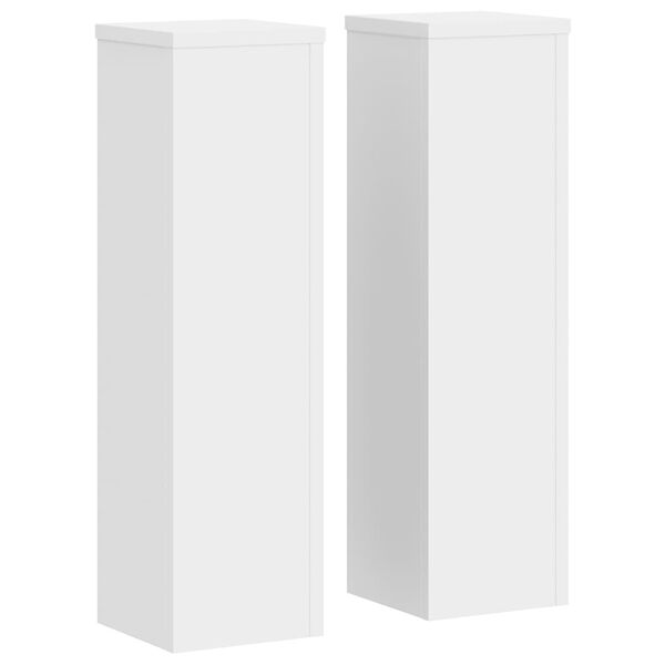 vidaXL 2 db feh&eacute;r szerelt fa n&ouml;v&eacute;nytart&oacute; &aacute;llv&aacute;ny 17 x 17 x 60 cm