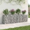 vidaXL Gabion emelt &aacute;gy Ez&uuml;st 200 x 50 x 60 cm Horganyzott ac&eacute;l