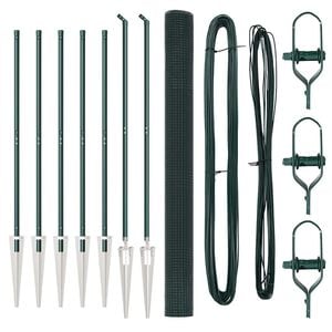 vidaXL Hevederes dr&oacute;tker&iacute;t&eacute;s t&uuml;sk&eacute;kkel 10 x 1,5 m PVC-bevonatos Ac&eacute;l