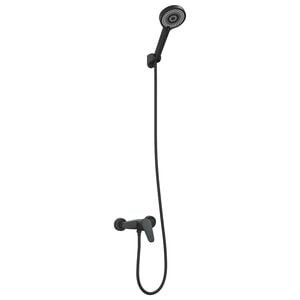 vidaXL Zuhanyfej K&eacute;szlet Fekete G 1 / 2 h&uuml;velyk