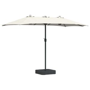 vidaXL Kerti napernyő Homok &eacute;s Antracit 385 x 209 x 244 cm Poli&eacute;szter