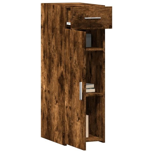 vidaXL f&uuml;st&ouml;s t&ouml;lgy sz&iacute;nű szerelt fa t&aacute;lal&oacute;szekr&eacute;ny 30 x 42,5 x 93 cm