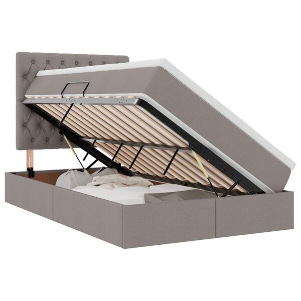 vidaXL &Aacute;gy t&aacute;rol&oacute;val &eacute;s LED l&aacute;mp&aacute;val T&oacute;psz&iacute;nű 120 x 200 cm Poli&eacute;szter