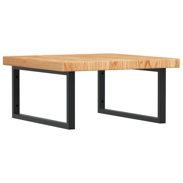 vidaXL ac&eacute;l &eacute;s t&ouml;m&ouml;r t&ouml;lgyfa falra szerelhető mosd&oacute;polc