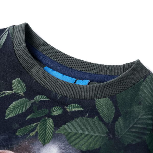 S&ouml;t&eacute;t khaki gyerekpul&oacute;ver 116