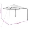 vidaXL fehér pavilon 4 x 4 x 3 m 180 g/m²