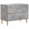 vidaXL &Eacute;jjeli asztal Betonsz&uuml;rke 62 x 34,5 x 48 cm Szerelt Fa