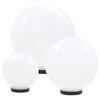 vidaXL 3 db-os LED g&ouml;mbl&aacute;mpa-szett 20 / 30 / 40 cm PMMA